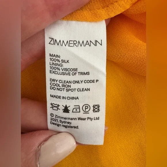 Zimmermann Mae Ruffled Tiered Silk Crepon Midi Dress - Picture 11 of 12